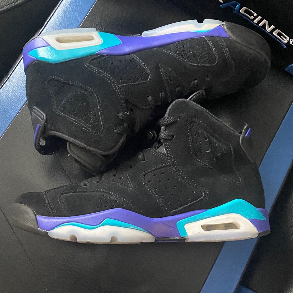 Jordan Kids Shoes Black Purple Teal